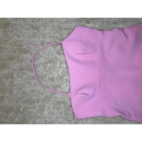 Zara Blogger's Favorite pink asymmetric one-shoulder romper/mini dress Size L - Picture 4 of 7